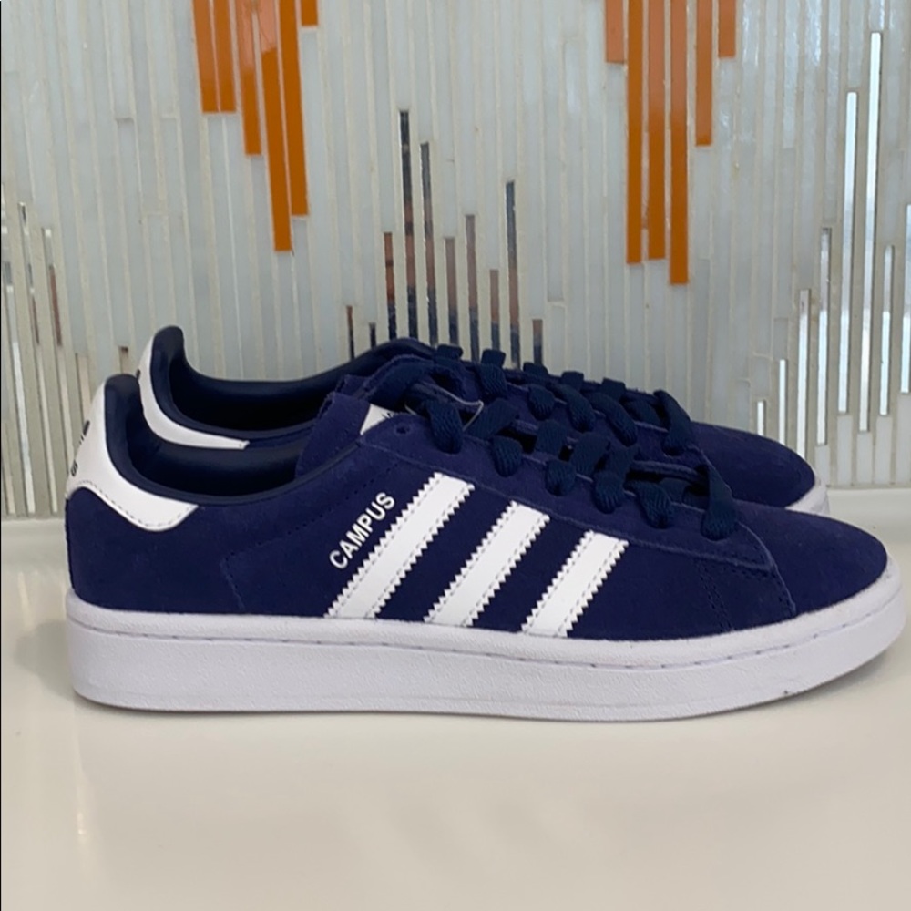 Adidas campus navy blue sneakers